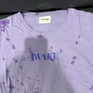 Awake NY purple tie dye tee shirt